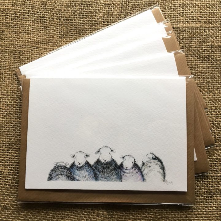 Pack of five Herdwick greetings cards