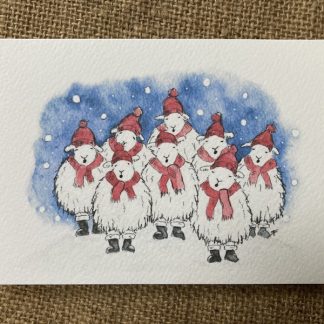 Pack of five Christmas Herdwick cards